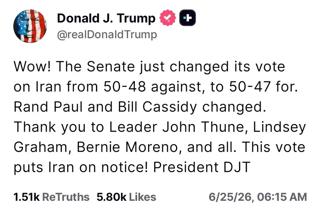 Трамп добился отмены решения Сената о выводе американских войск из Ирана