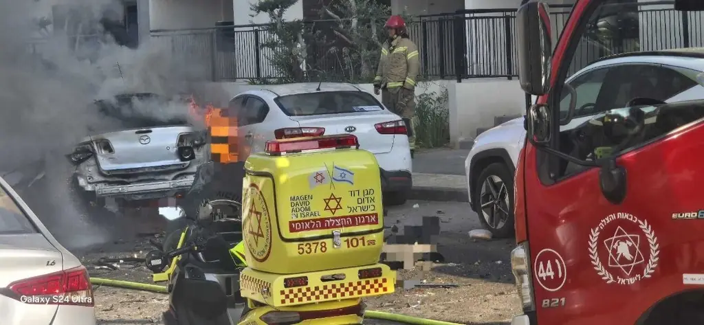 Убийство в Яффо: автомобиль взорвался в результате преступного инцидента