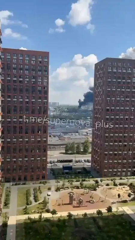 Крупный пожар на электроподстанции в Люберцах