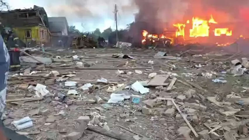 Массированная атака БПЛА на Московскую область