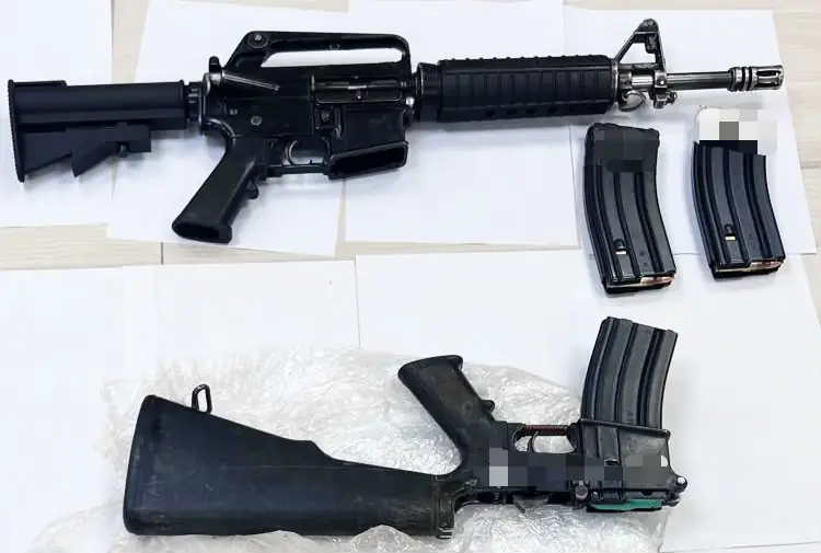 В Аррабе полицейские изъяли два автомата M-16